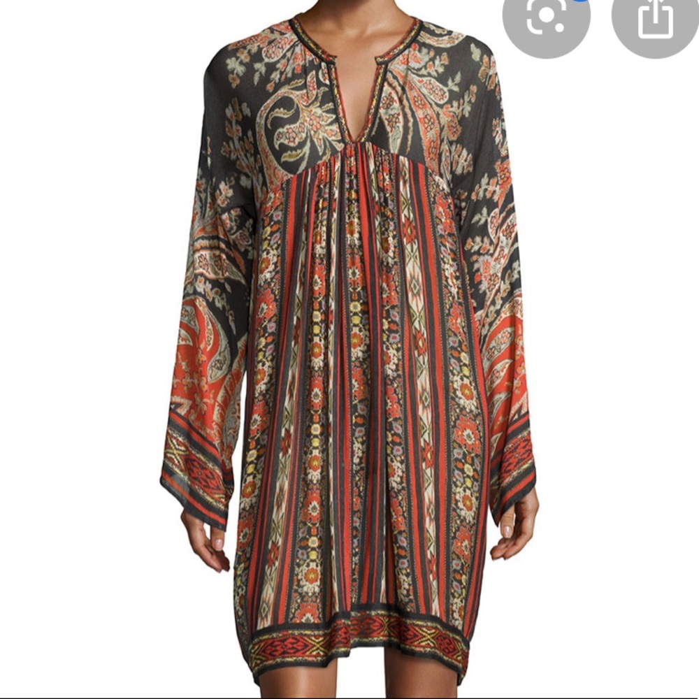Isabel Marant Etoile Tresha Paisley Print loose Dress Sz 3 / Large